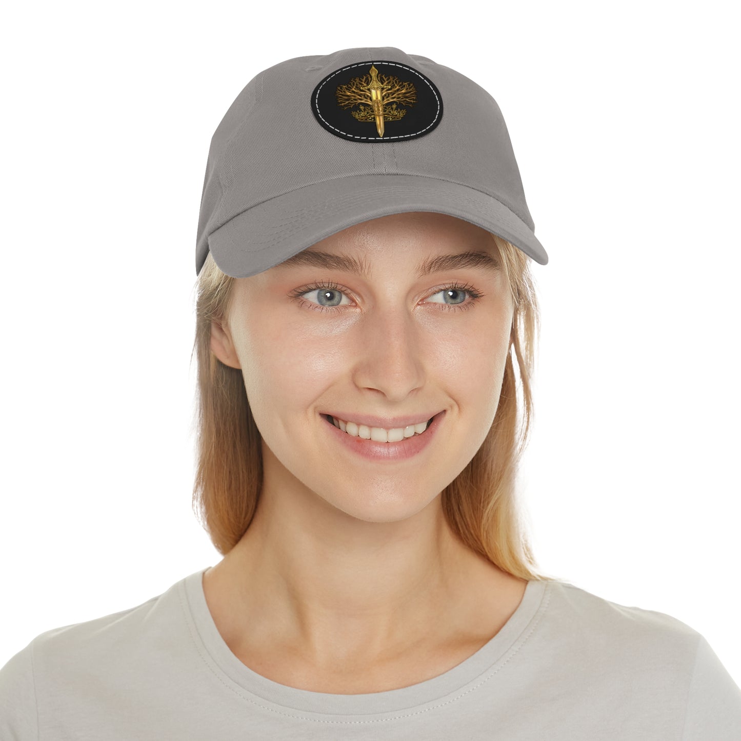 ElBin Logo Hat with Leather Patch (Round)