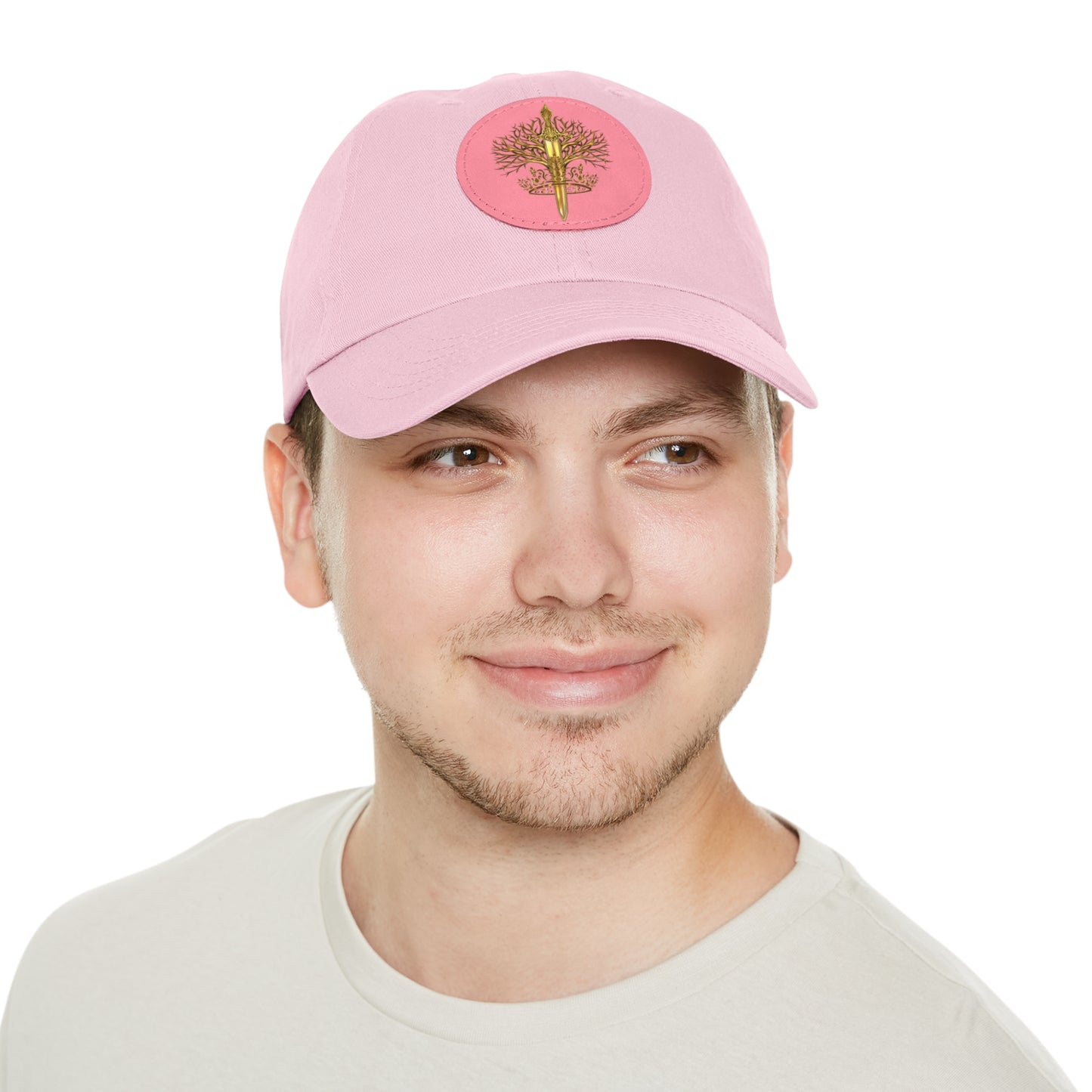 ElBin Logo Hat with Leather Patch (Round)