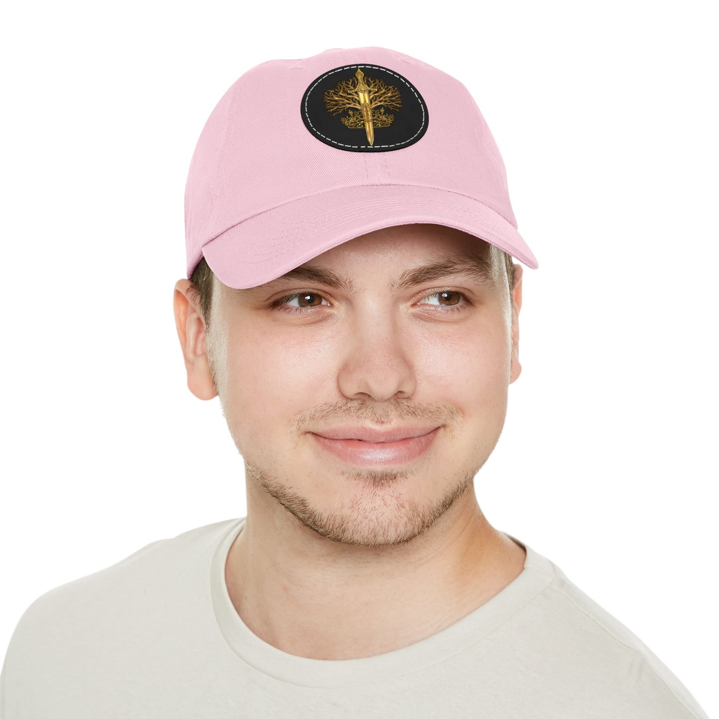 ElBin Logo Hat with Leather Patch (Round)