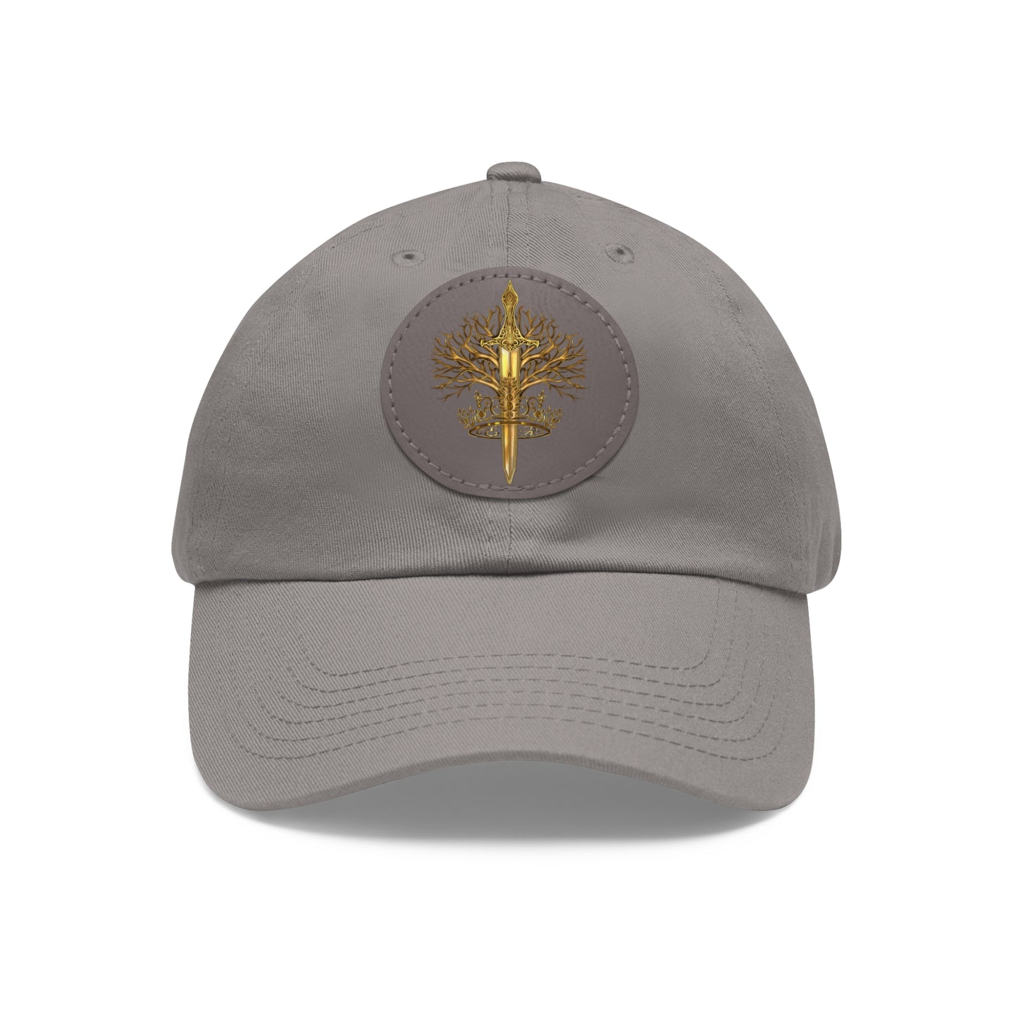 ElBin Logo Hat with Leather Patch (Round)