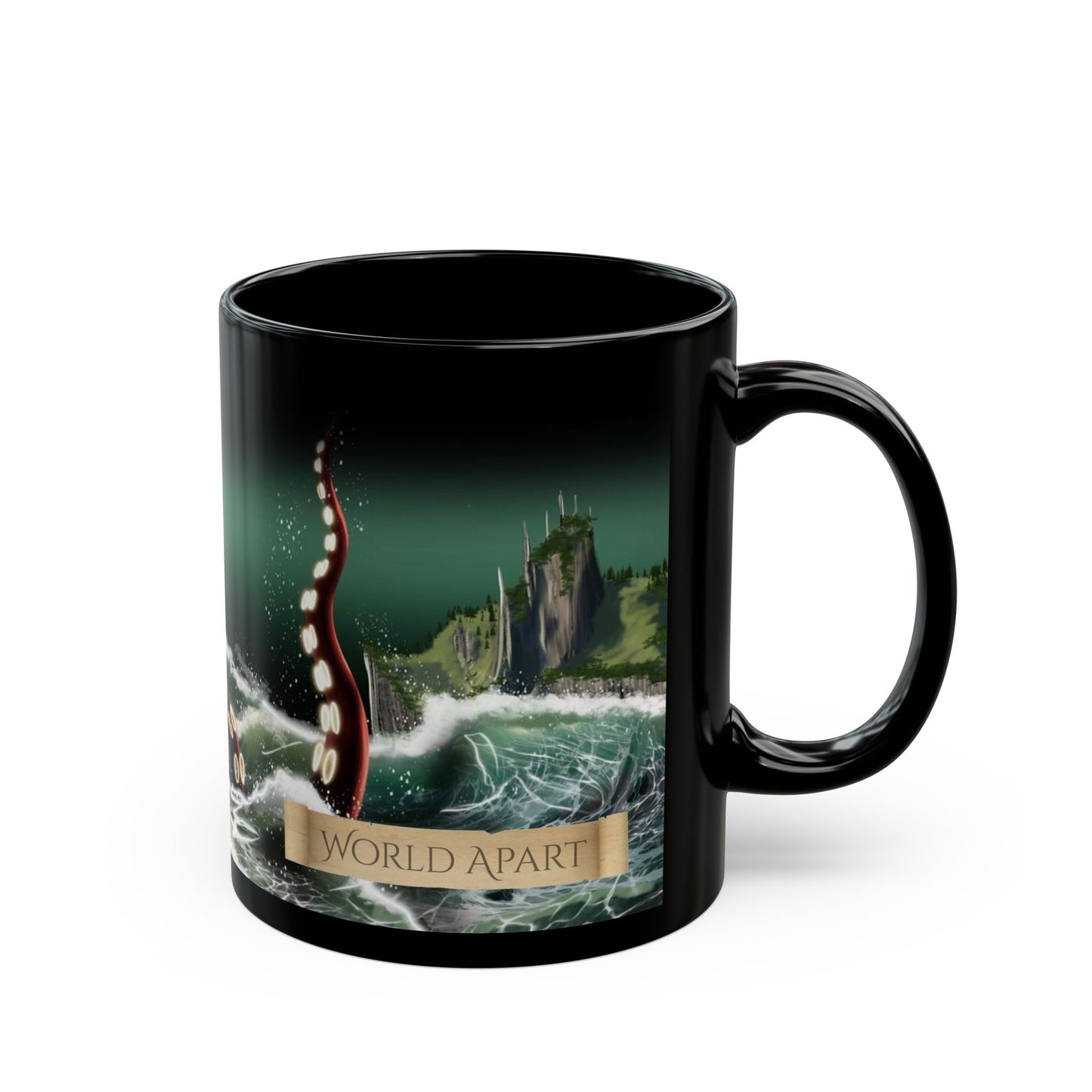 World Apart 11oz Black Mug