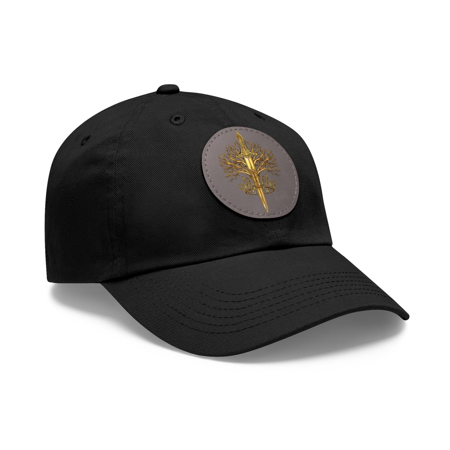 ElBin Logo Hat with Leather Patch (Round)