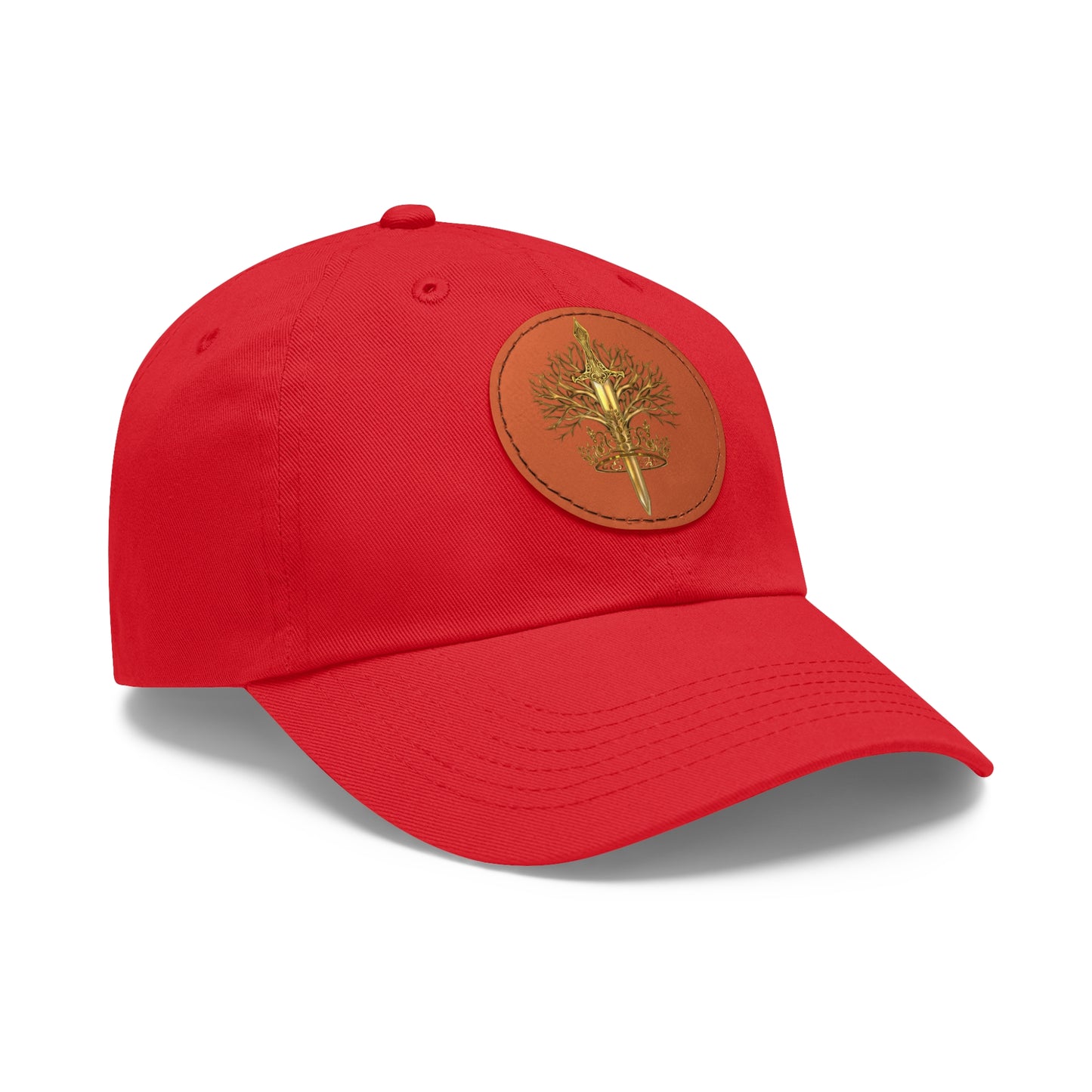 ElBin Logo Hat with Leather Patch (Round)
