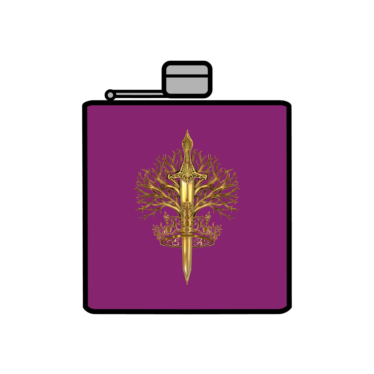 Stainless Steel ElBin-ish Flask, 6oz