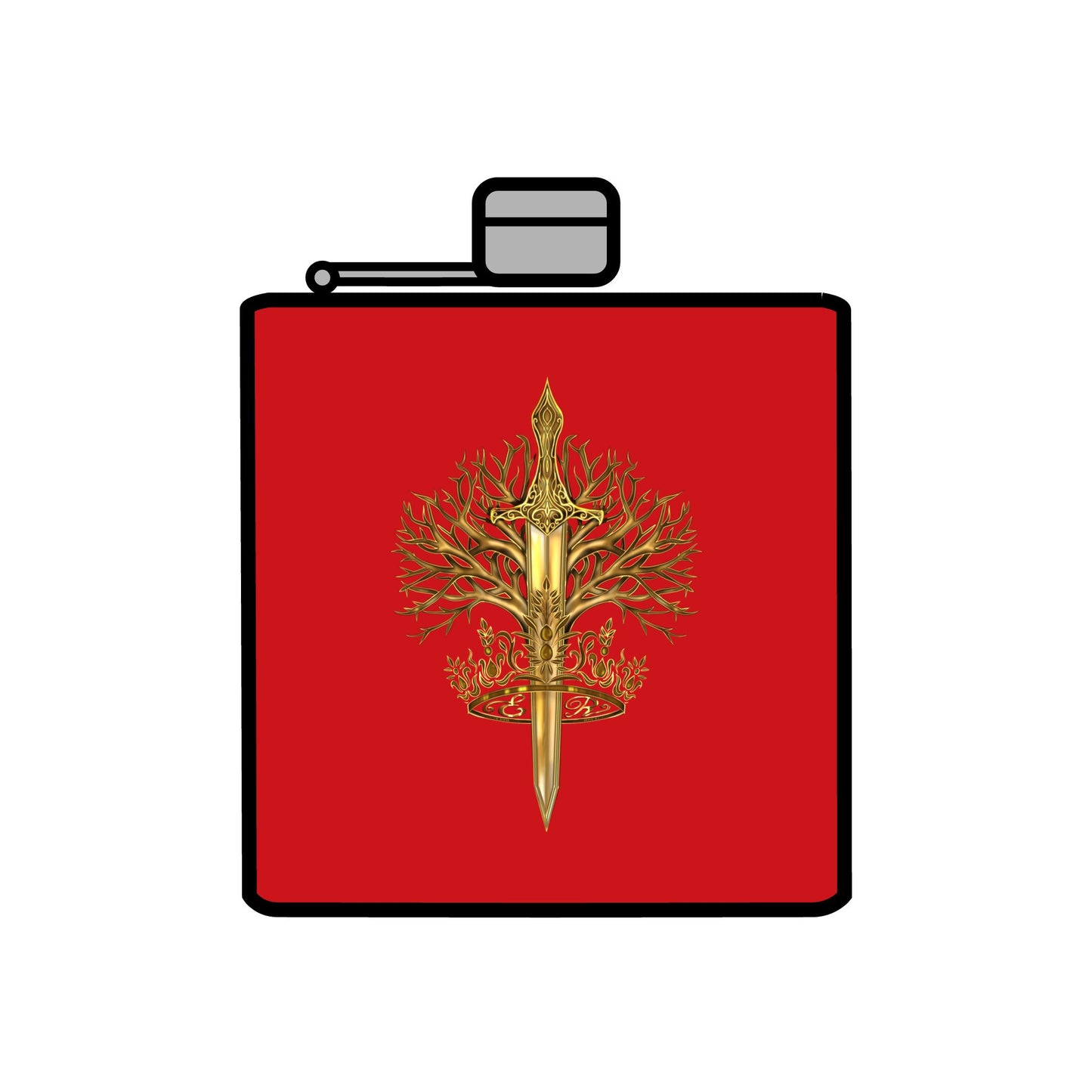 Stainless Steel ElBin-ish Flask, 6oz