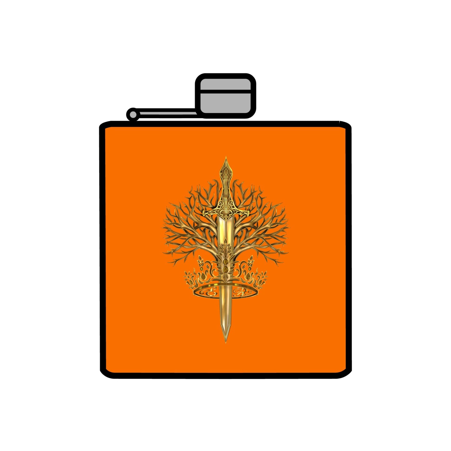 Stainless Steel ElBin-ish Flask, 6oz
