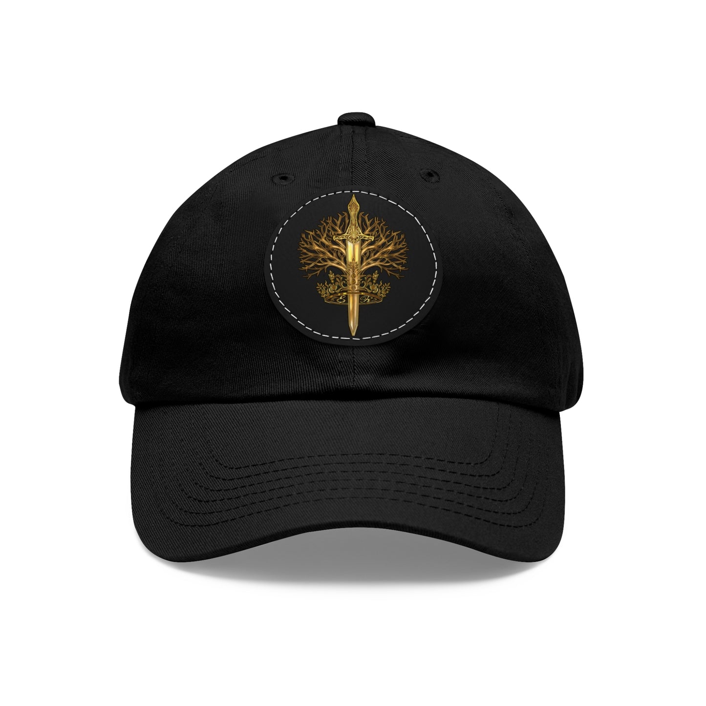 ElBin Logo Hat with Leather Patch (Round)