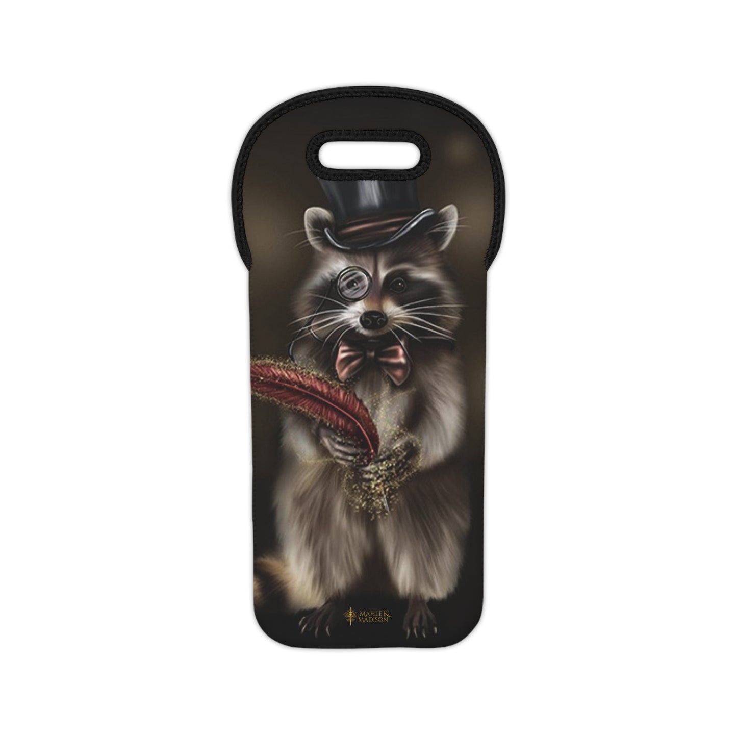 Raccoon Wine Tote Bag