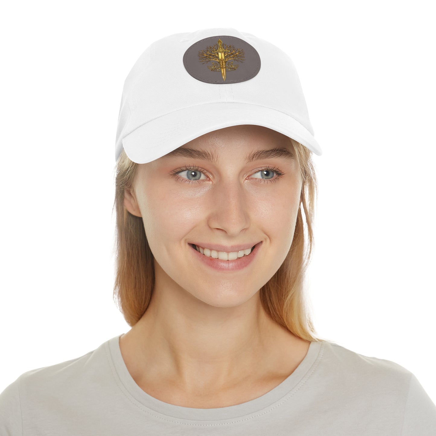 ElBin Logo Hat with Leather Patch (Round)