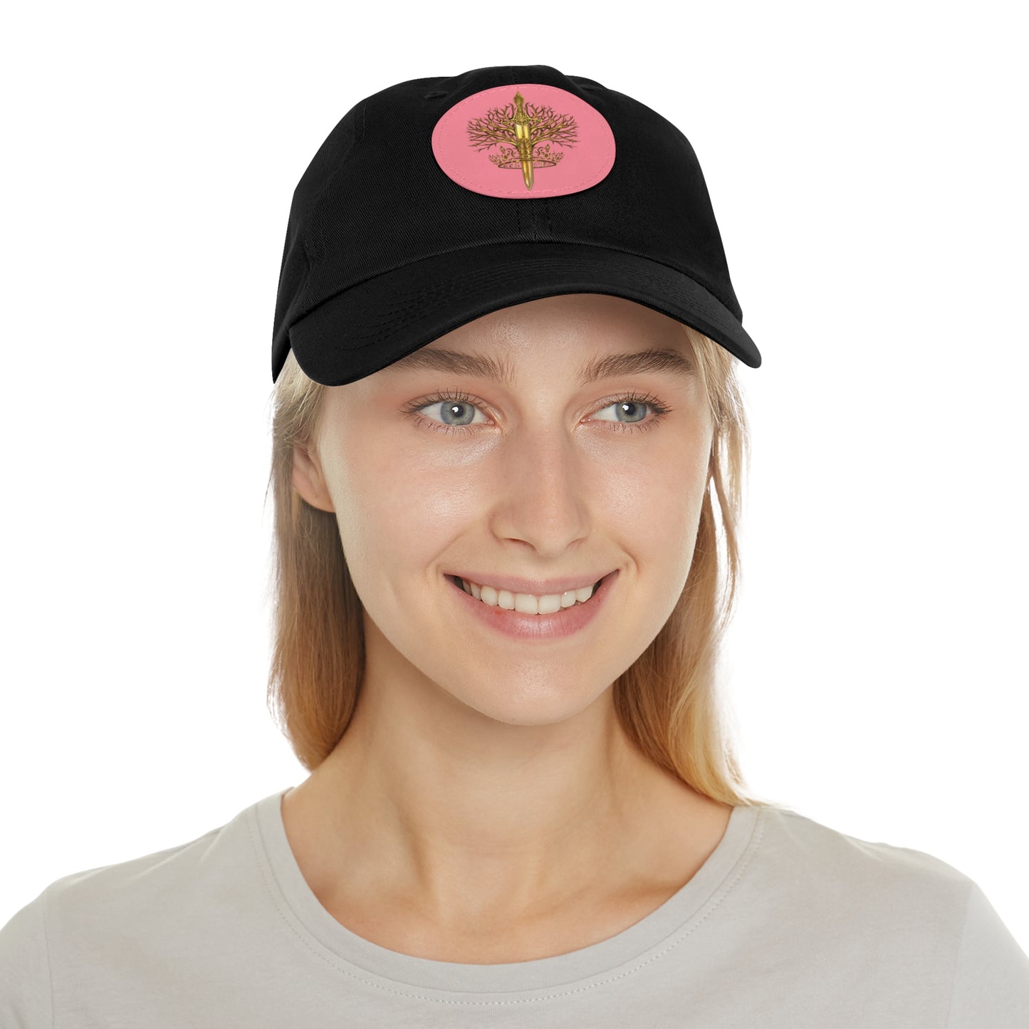 ElBin Logo Hat with Leather Patch (Round)