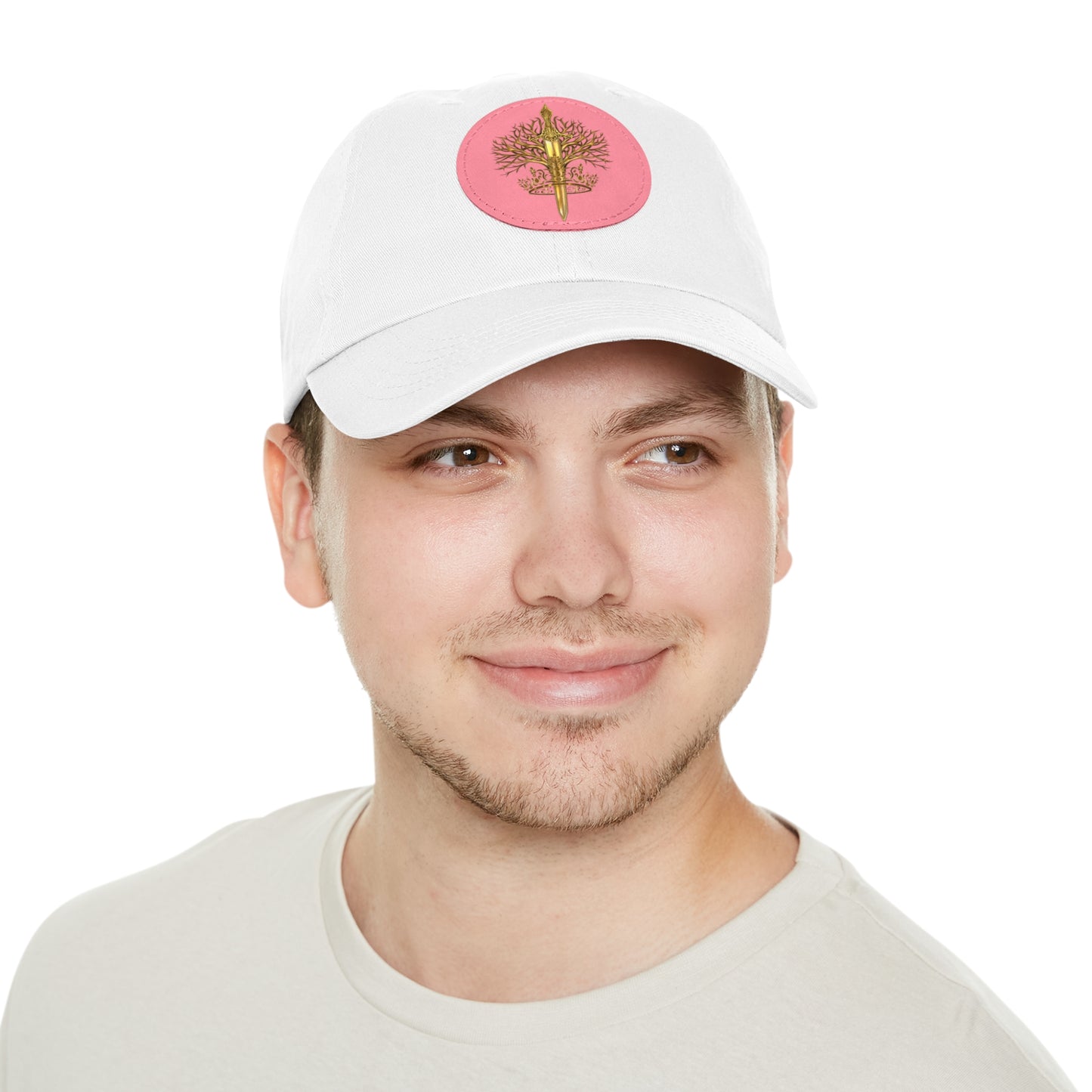 ElBin Logo Hat with Leather Patch (Round)