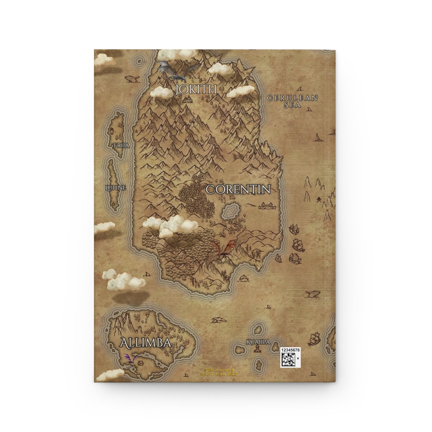 Twisted Pages Map Hardcover Journal Matte