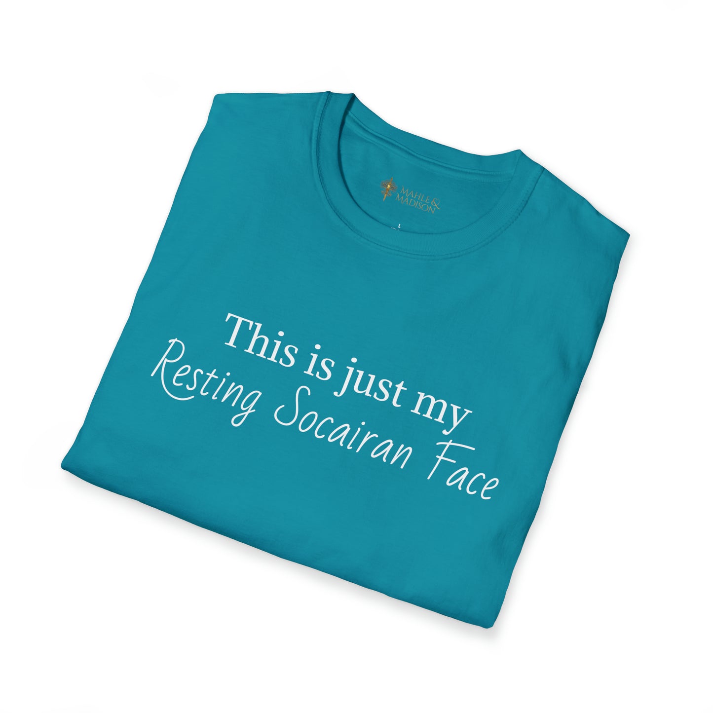 Resting Socairan Face Softstyle T-Shirt