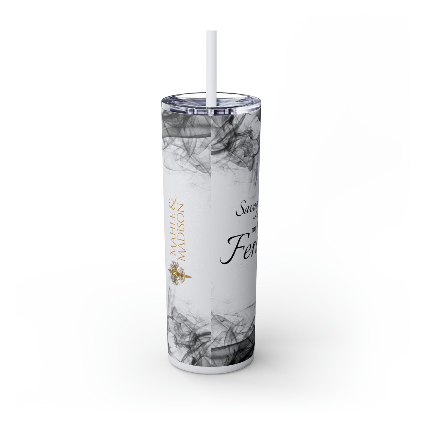 Savage Feralinia - Skinny Tumbler with Straw, 20oz