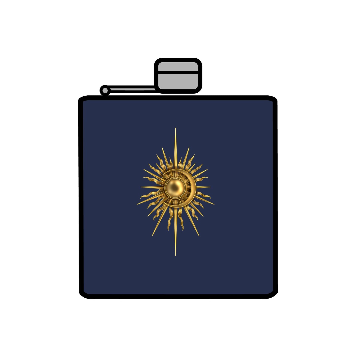 Stainless Steel ElBin-ish Flask, 6oz