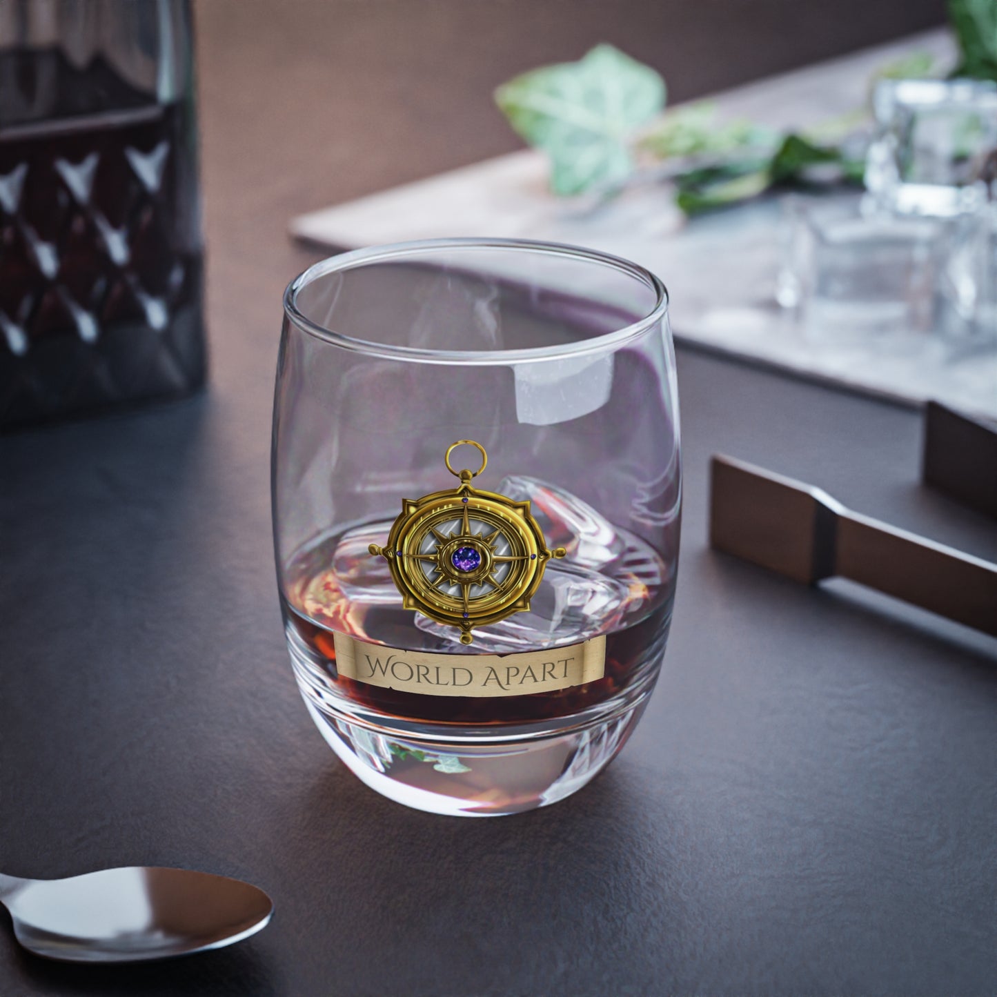 TWAS Compass Whiskey Glass