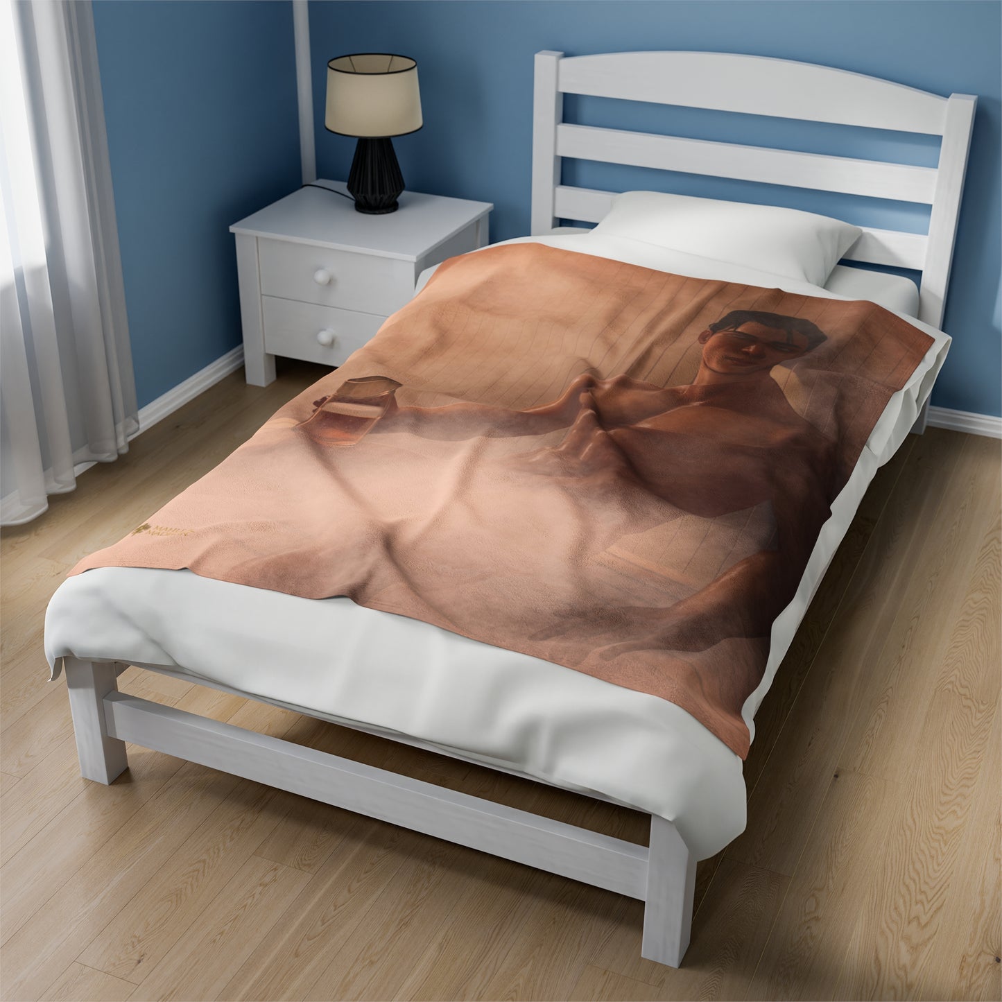 Socairan's in the Sauna Velveteen Plush Blanket