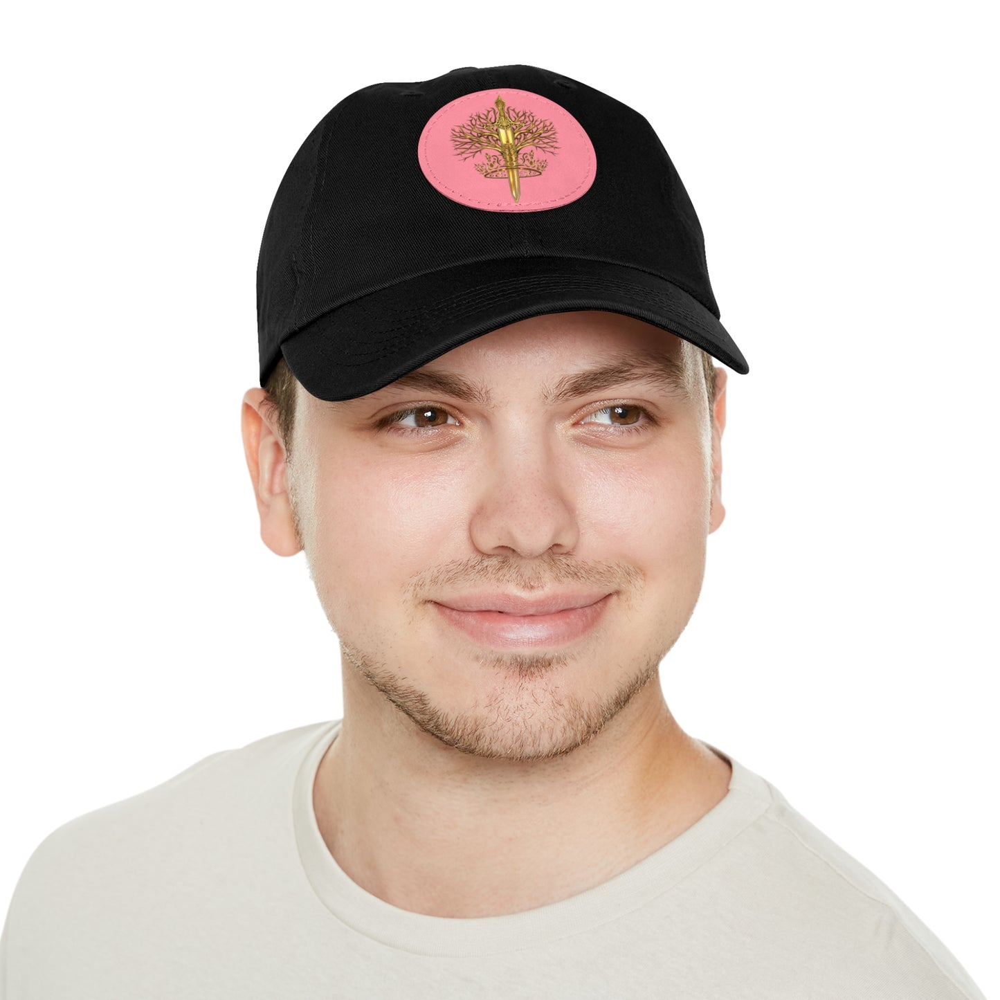 ElBin Logo Hat with Leather Patch (Round)