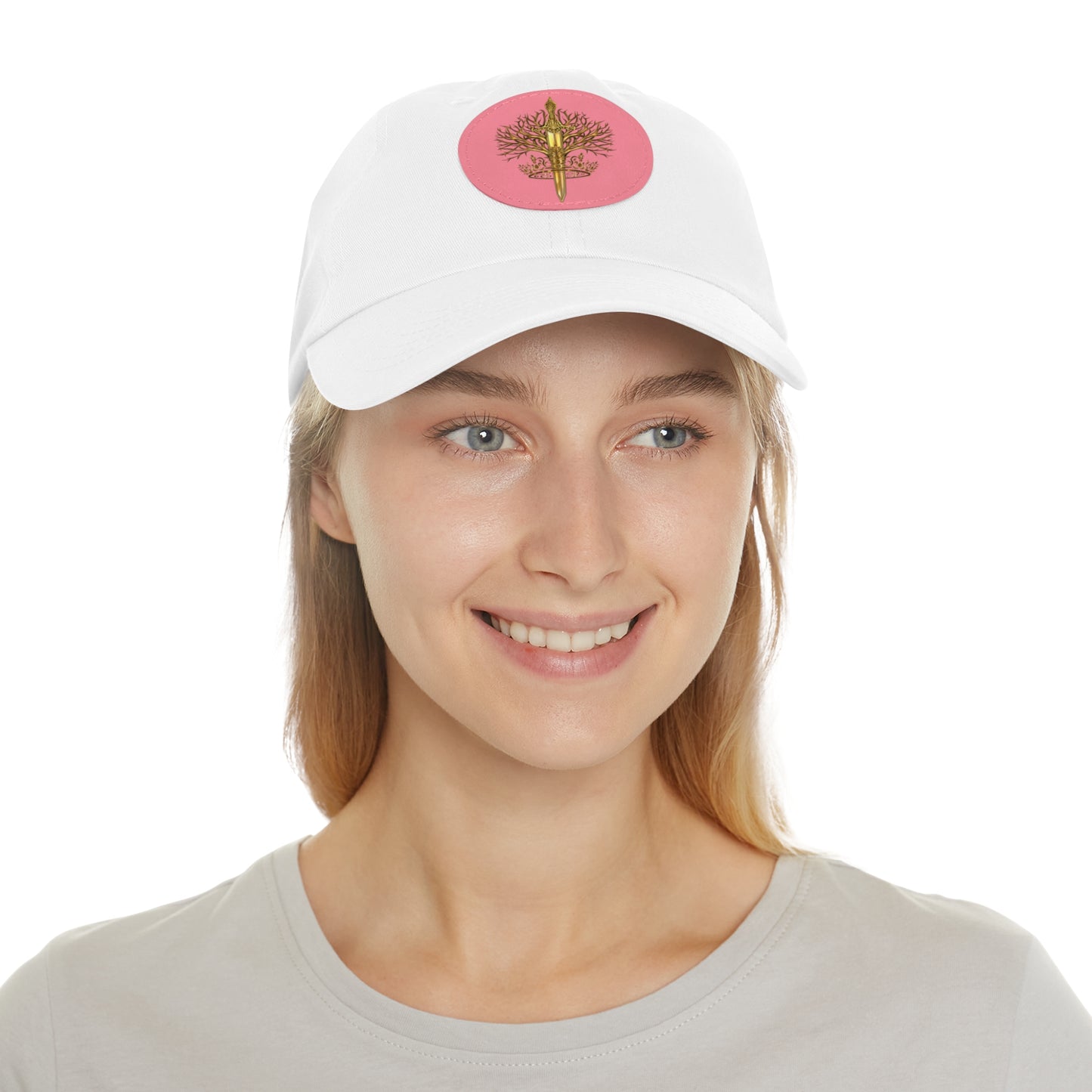 ElBin Logo Hat with Leather Patch (Round)