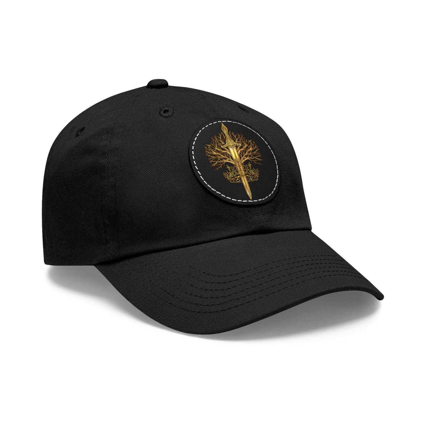ElBin Logo Hat with Leather Patch (Round)