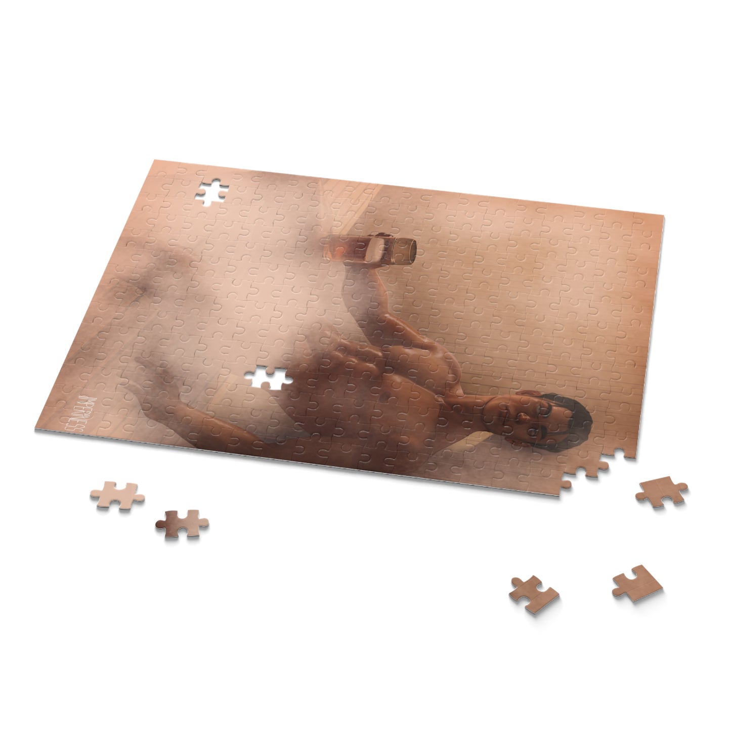 Evander in the Sauna Puzzle - 252 Pieces