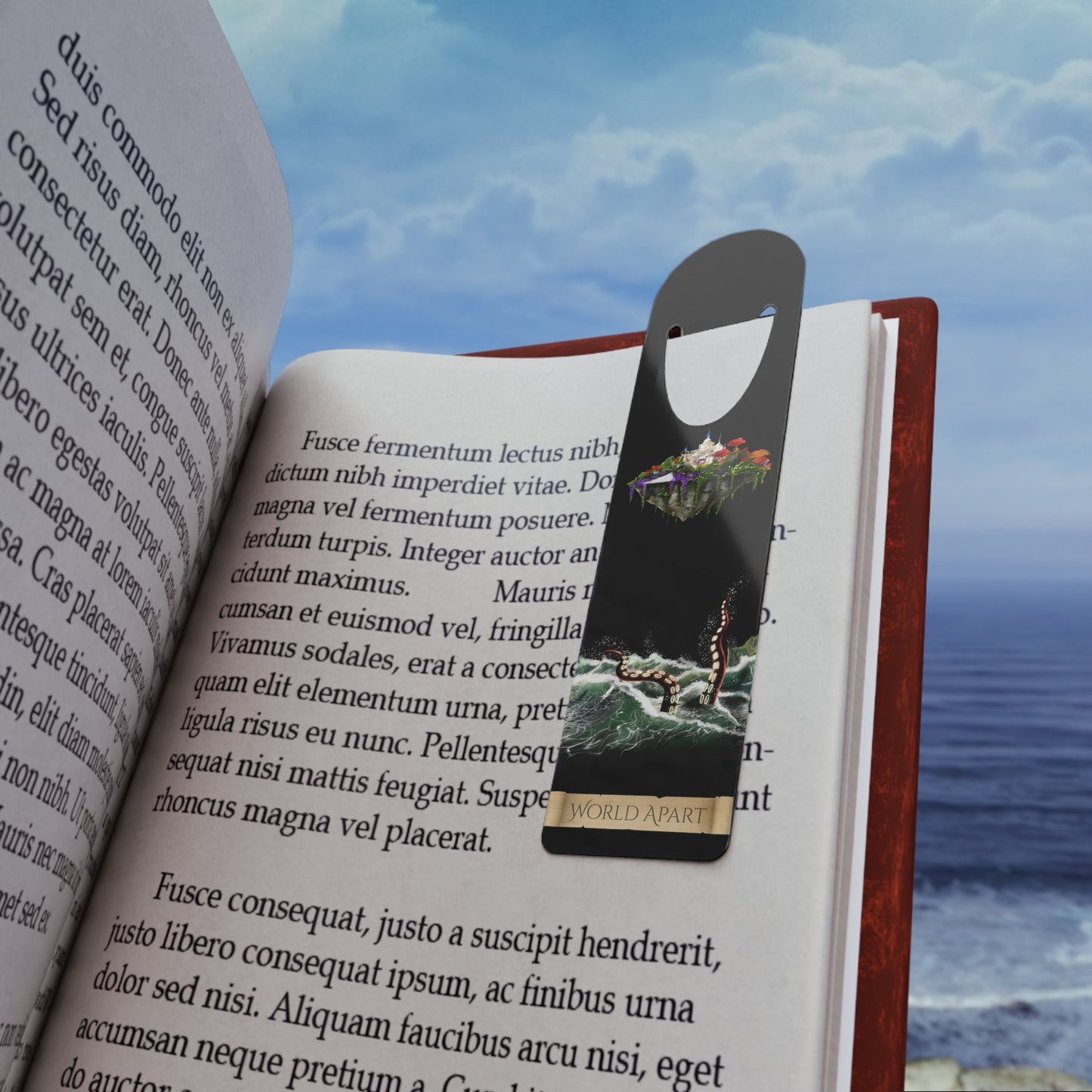 World Apart Metallic Bookmark