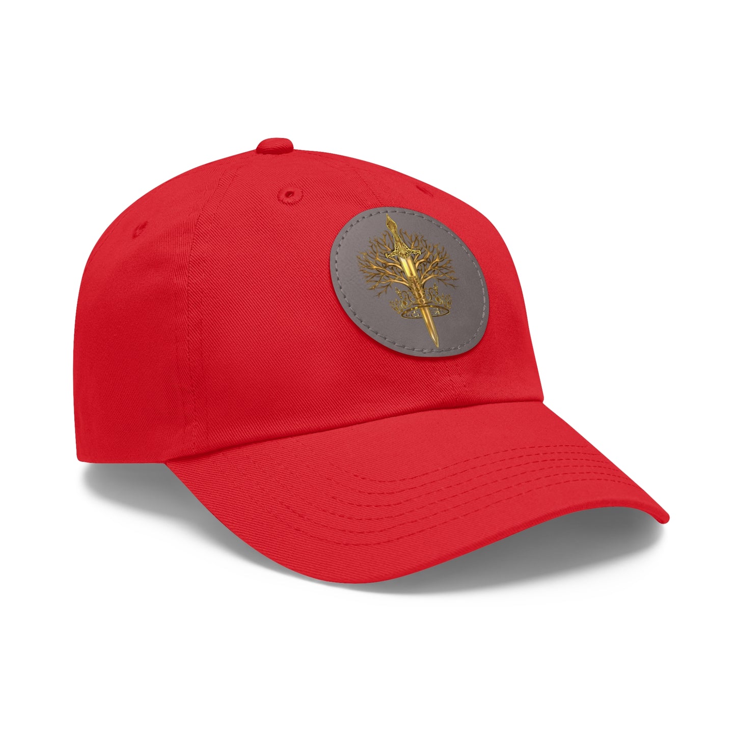 ElBin Logo Hat with Leather Patch (Round)
