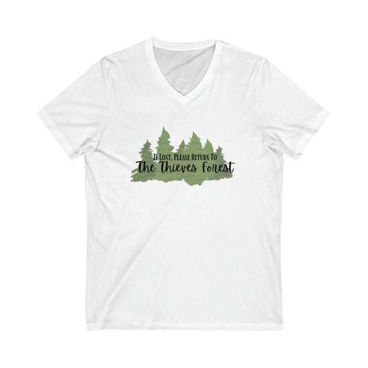 Return to Thieves Forest Jersey Short Sleeve V-Neck Tee