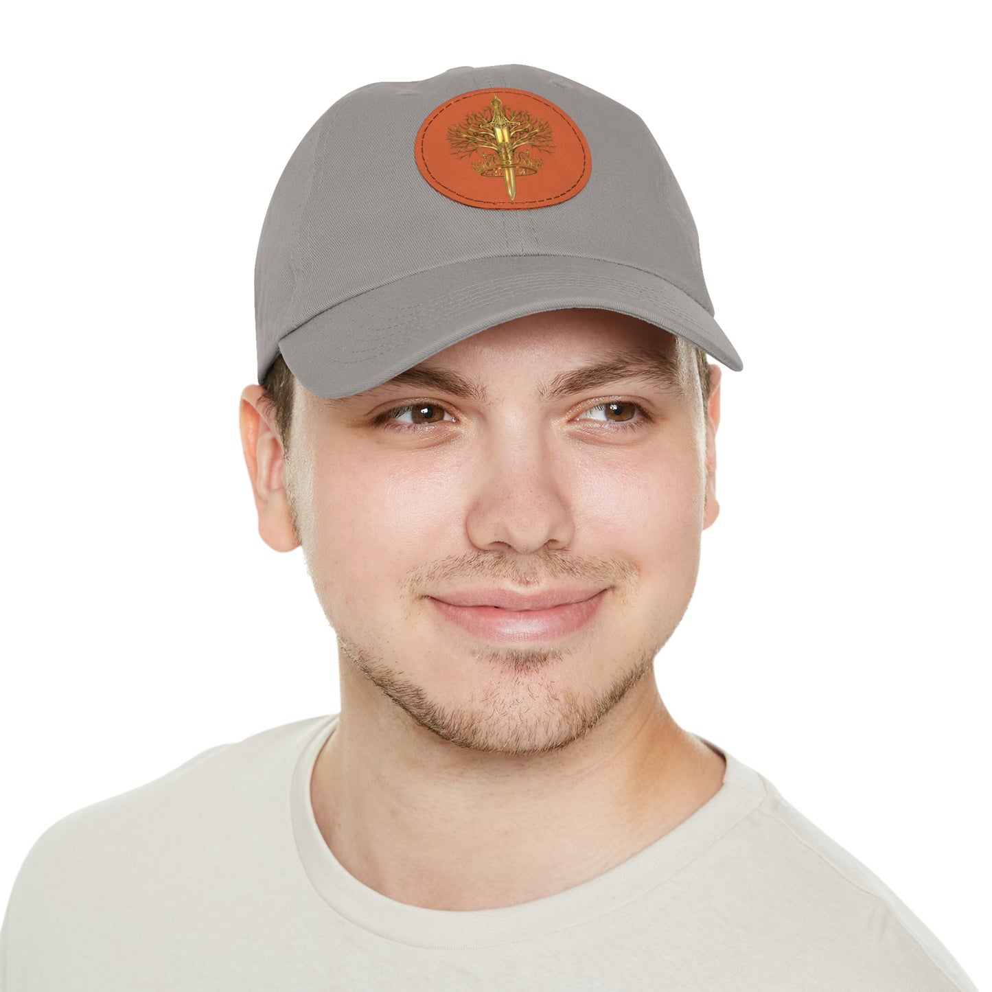 ElBin Logo Hat with Leather Patch (Round)