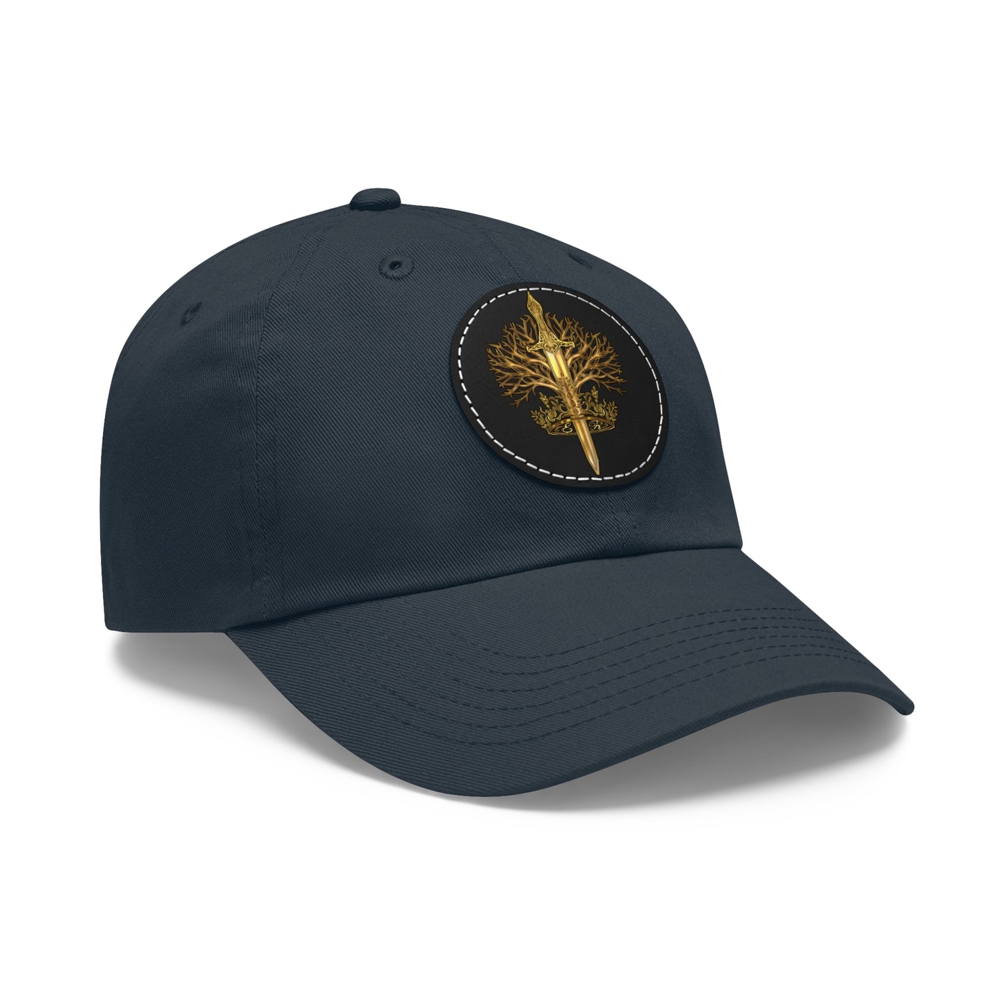ElBin Logo Hat with Leather Patch (Round)