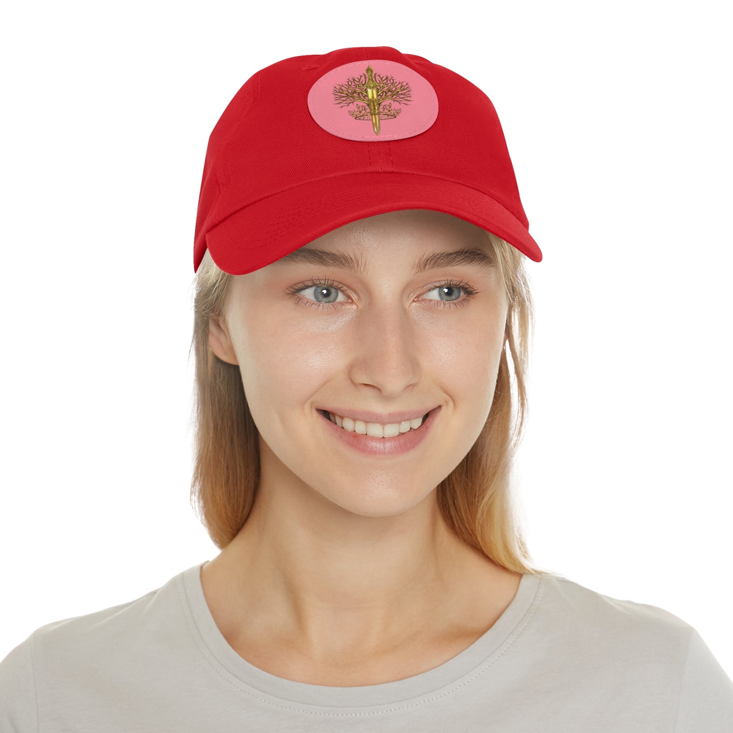 ElBin Logo Hat with Leather Patch (Round)