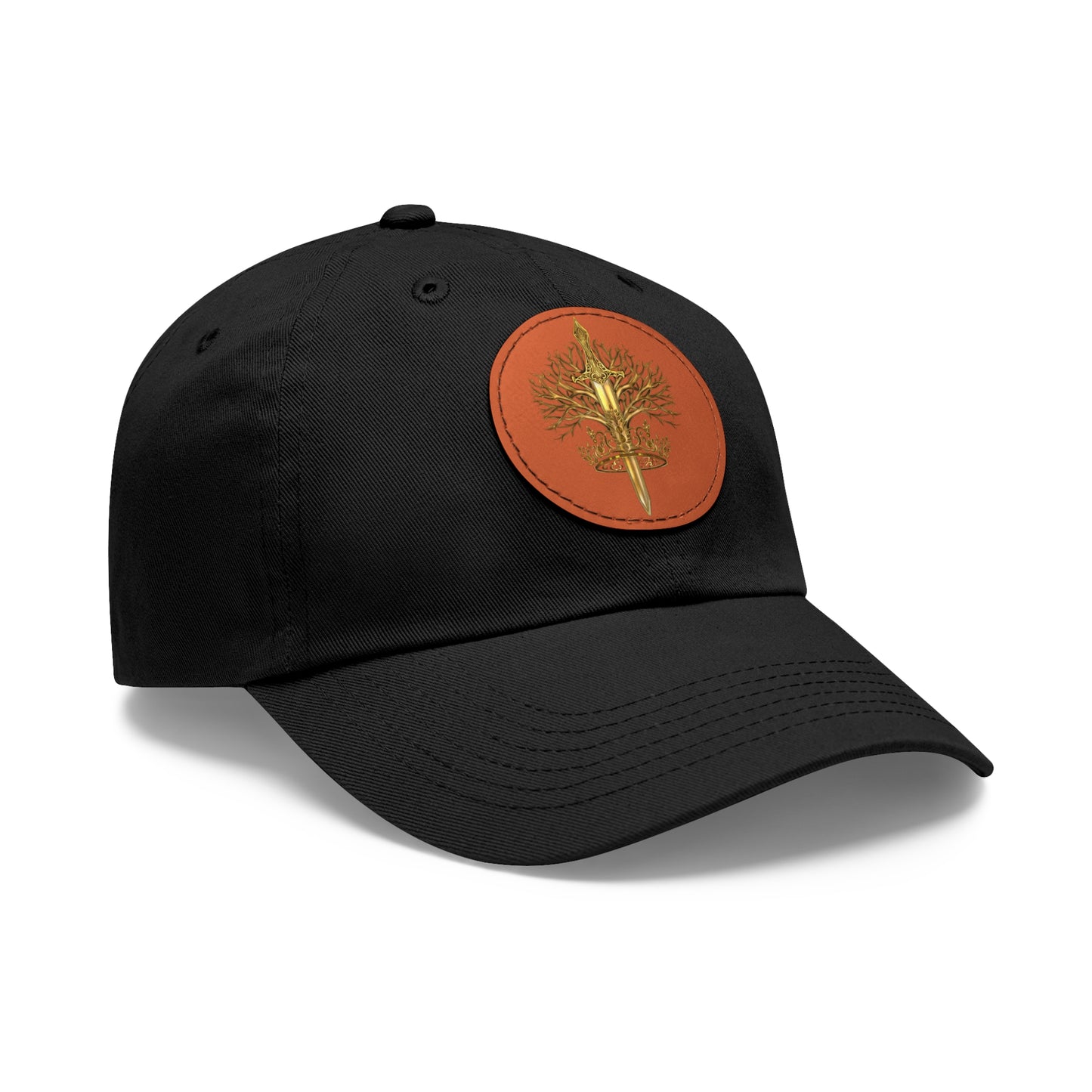 ElBin Logo Hat with Leather Patch (Round)