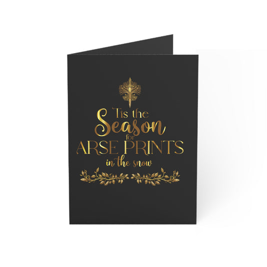 Seasonal Arse Print Greeting Cards (1, 10, 30, and 50pcs)