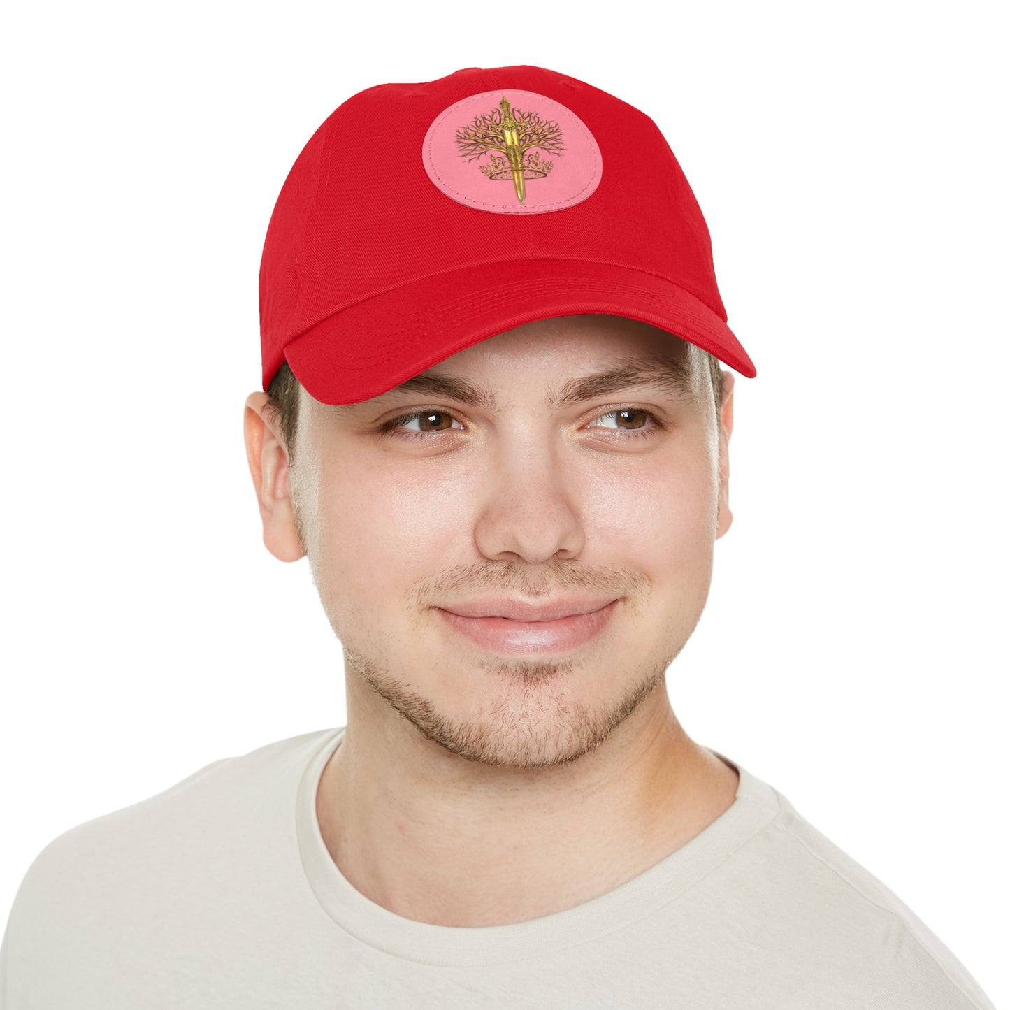 ElBin Logo Hat with Leather Patch (Round)