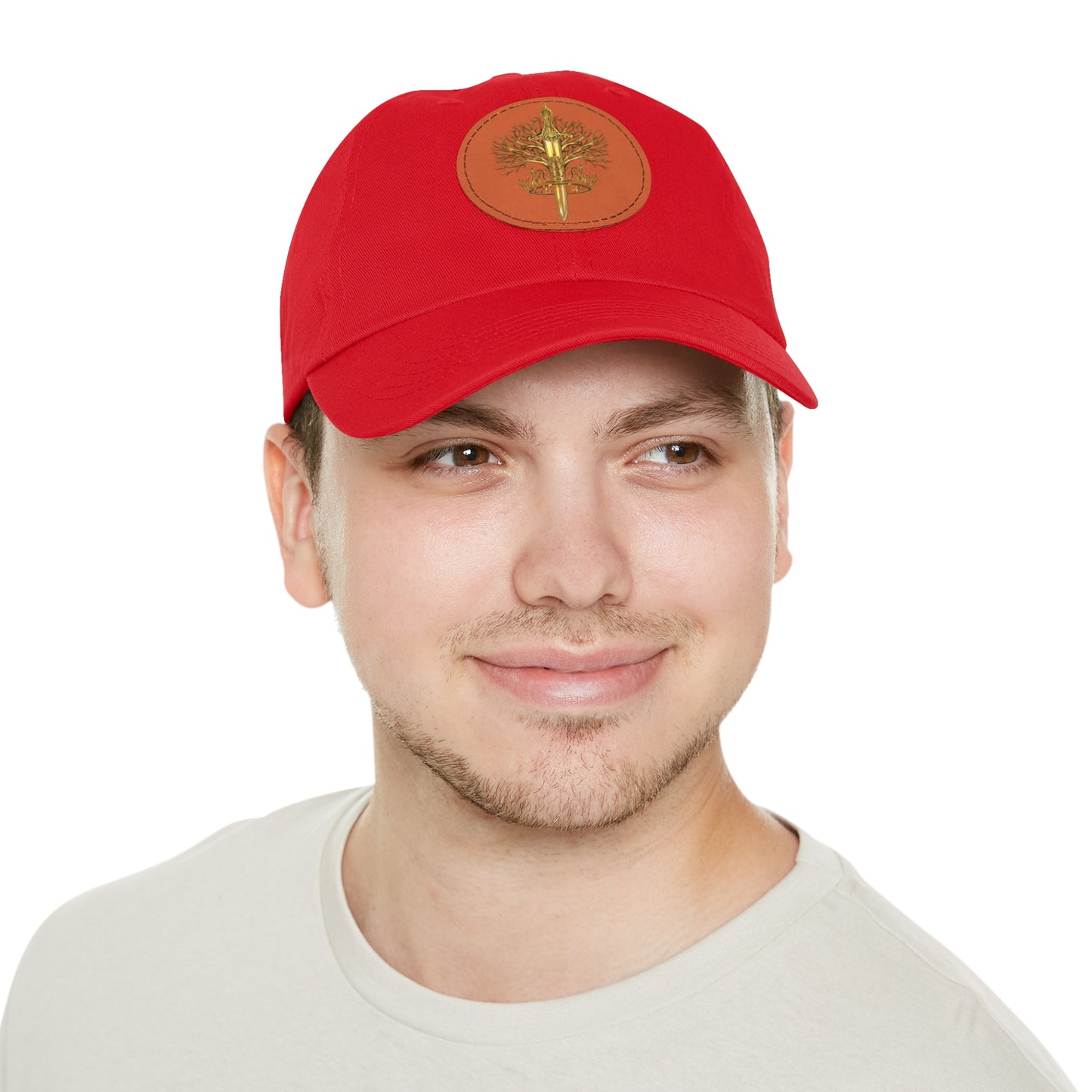 ElBin Logo Hat with Leather Patch (Round)