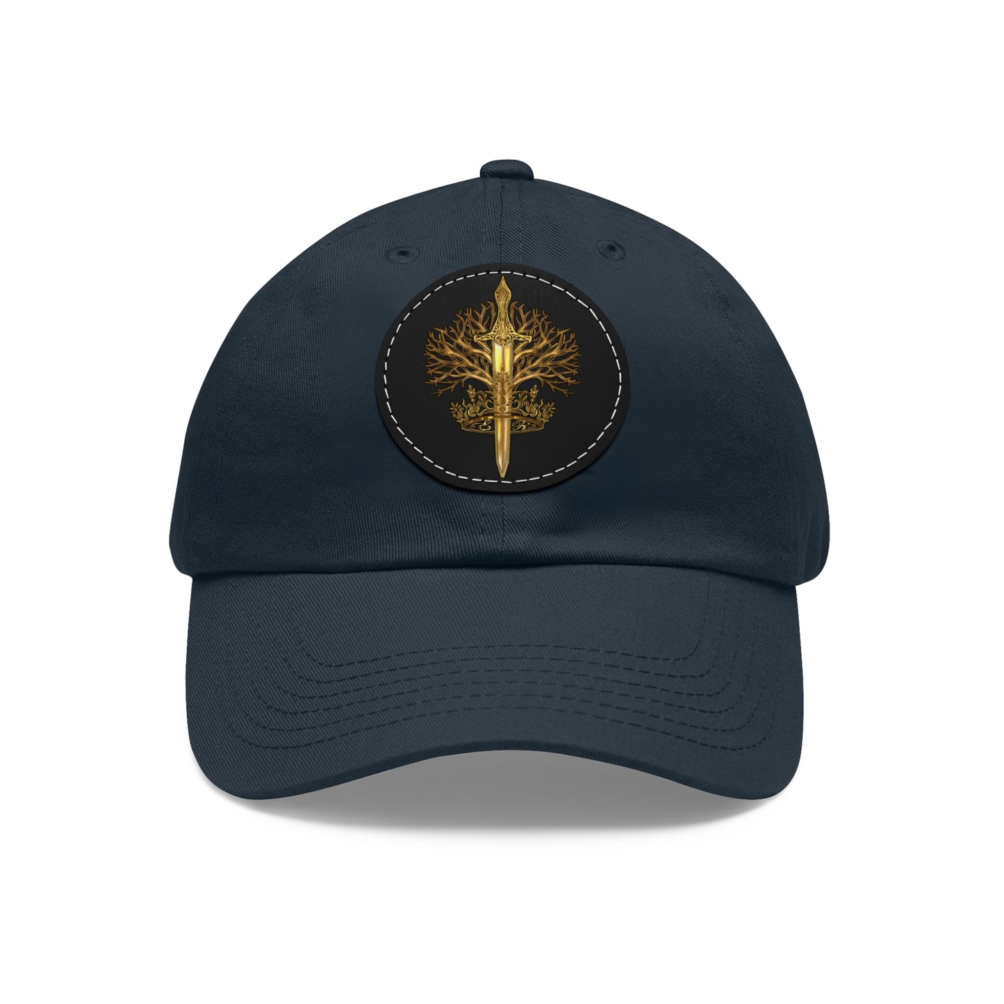 ElBin Logo Hat with Leather Patch (Round)