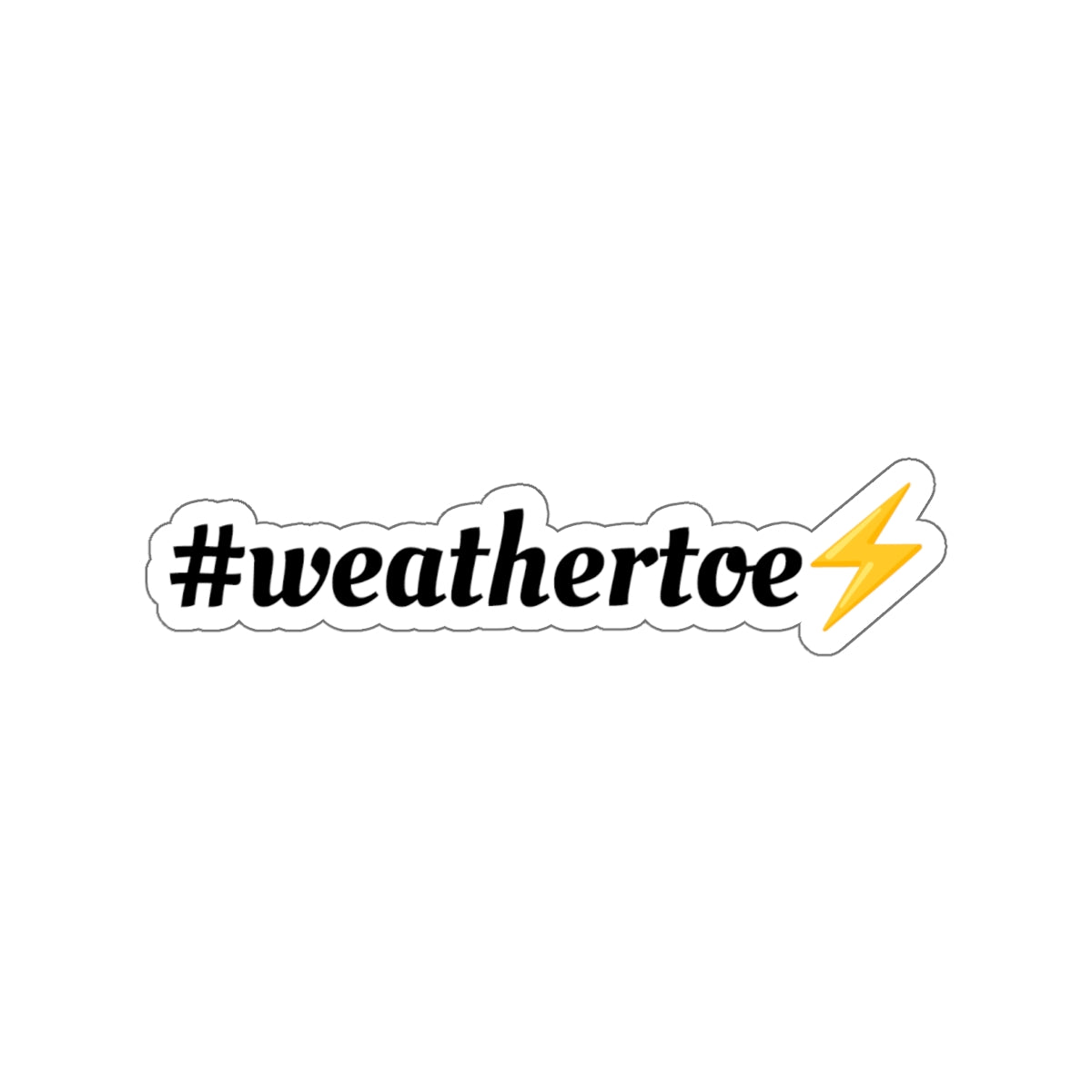 Weather Toe Sticker