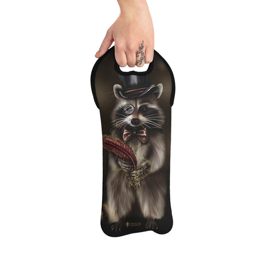 Raccoon Wine Tote Bag