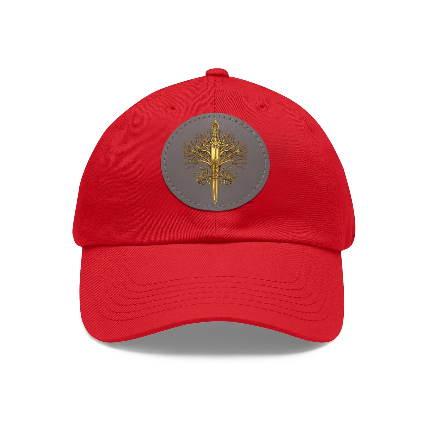 ElBin Logo Hat with Leather Patch (Round)