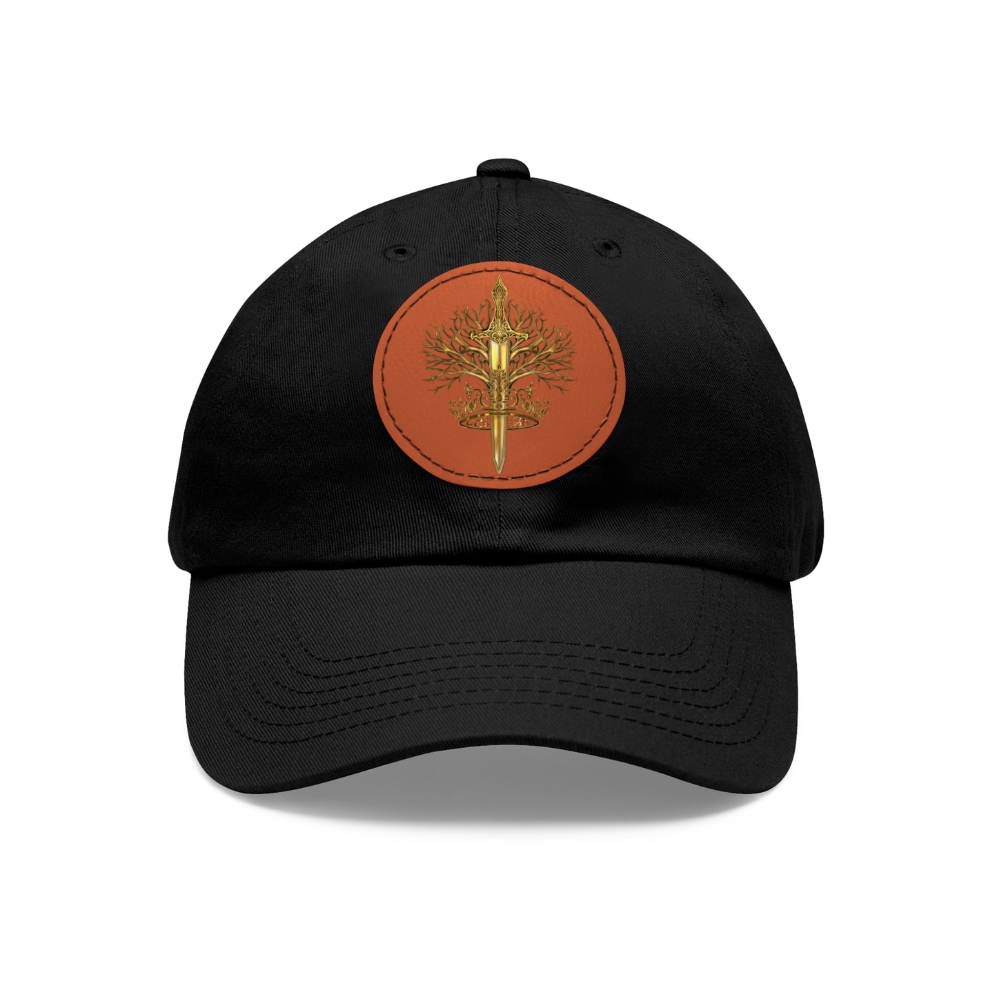 ElBin Logo Hat with Leather Patch (Round)