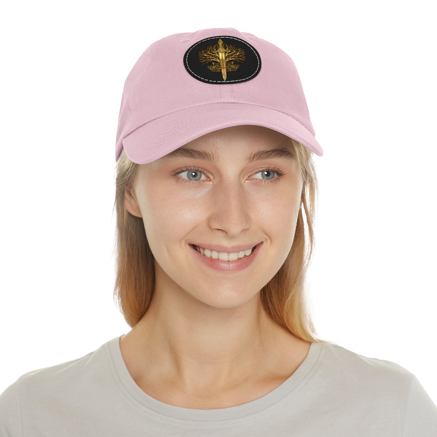 ElBin Logo Hat with Leather Patch (Round)