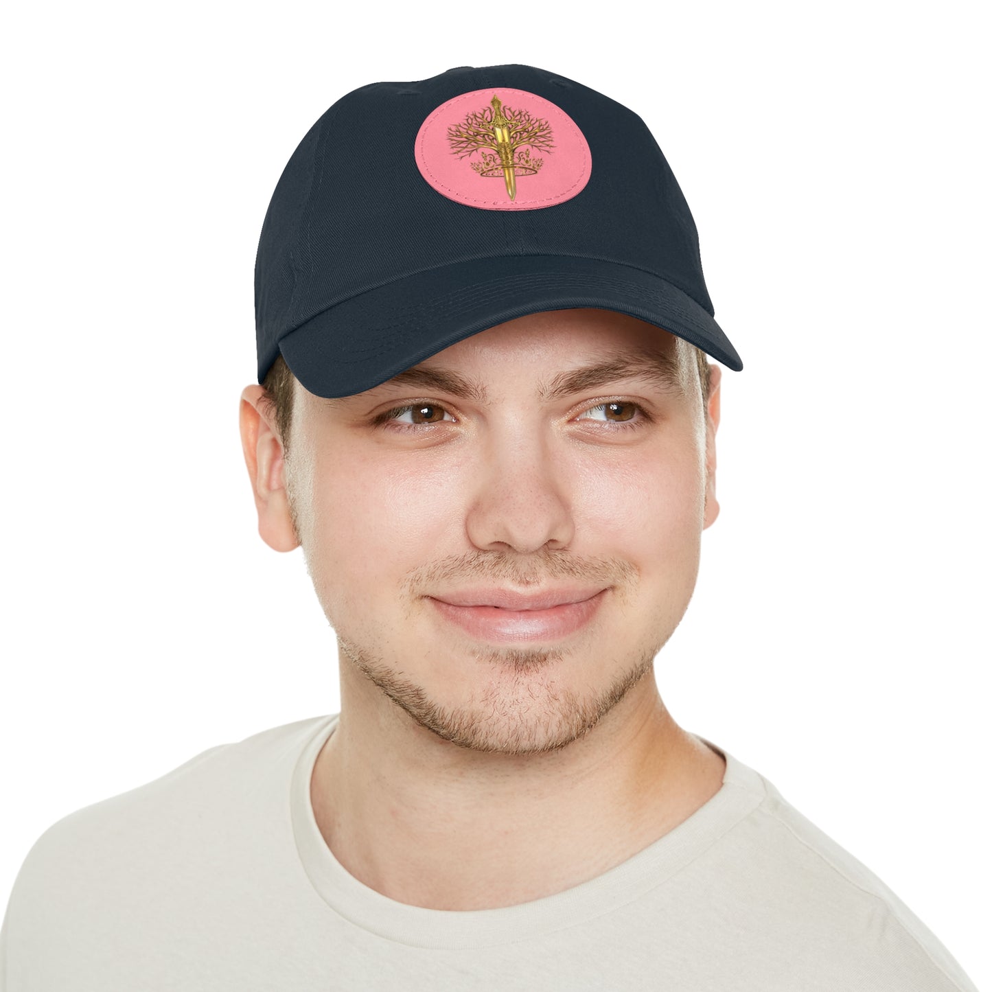 ElBin Logo Hat with Leather Patch (Round)