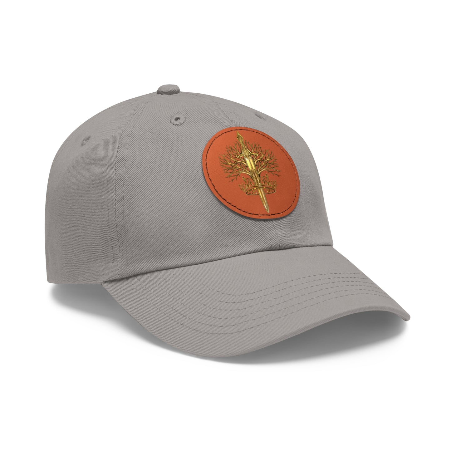 ElBin Logo Hat with Leather Patch (Round)