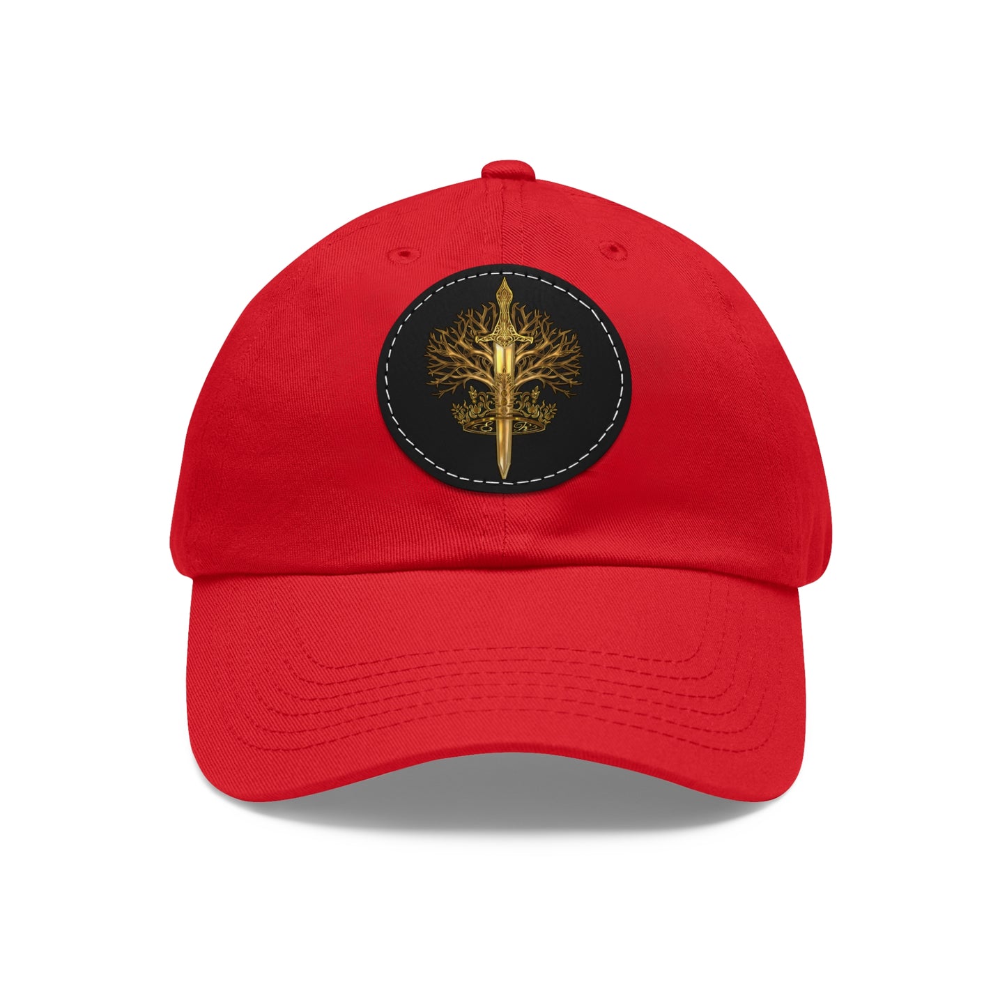 ElBin Logo Hat with Leather Patch (Round)