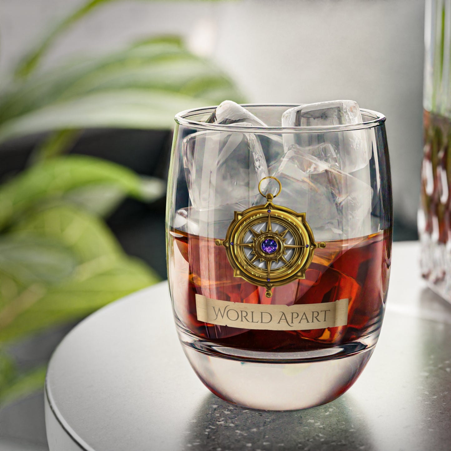 TWAS Compass Whiskey Glass