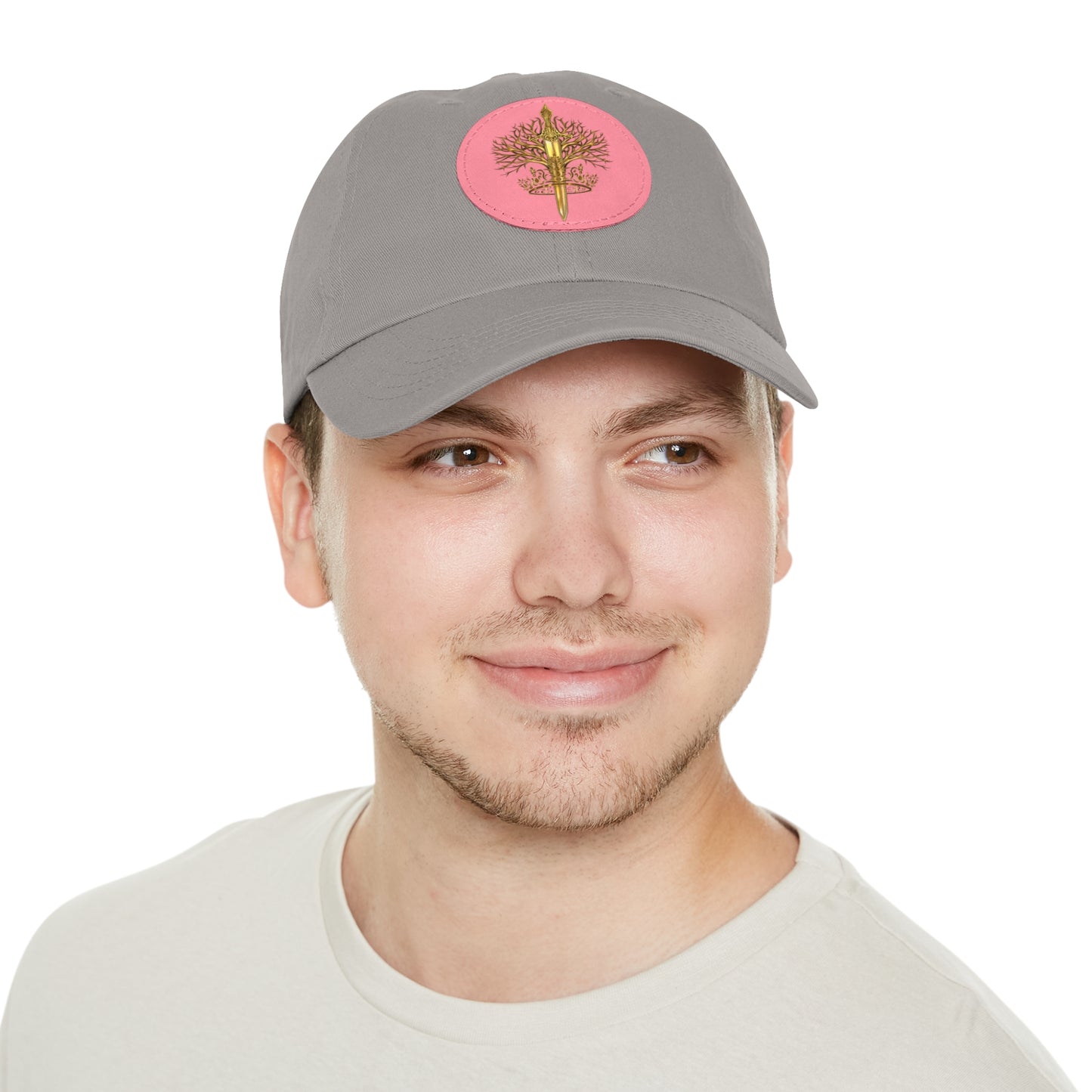 ElBin Logo Hat with Leather Patch (Round)