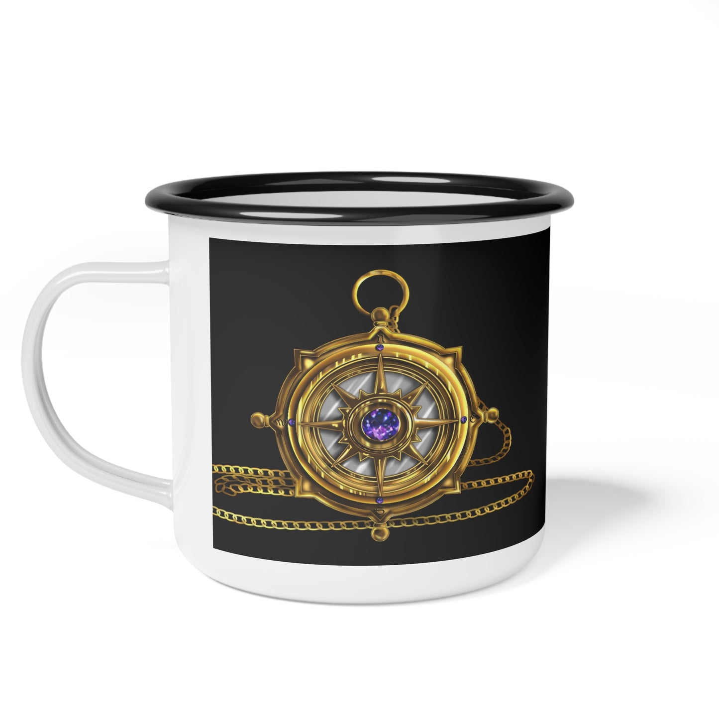 Compass Enamel Camp Mug