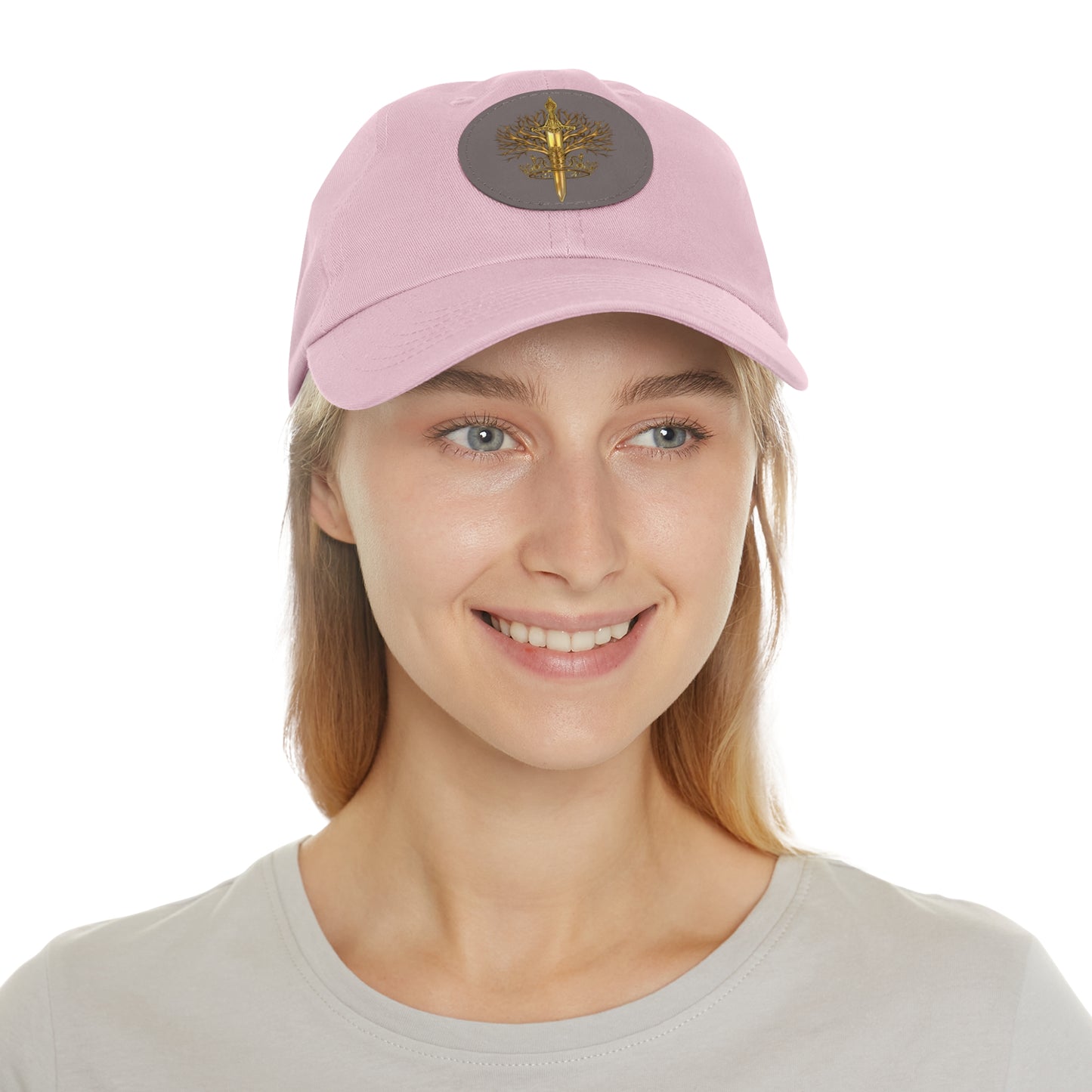 ElBin Logo Hat with Leather Patch (Round)