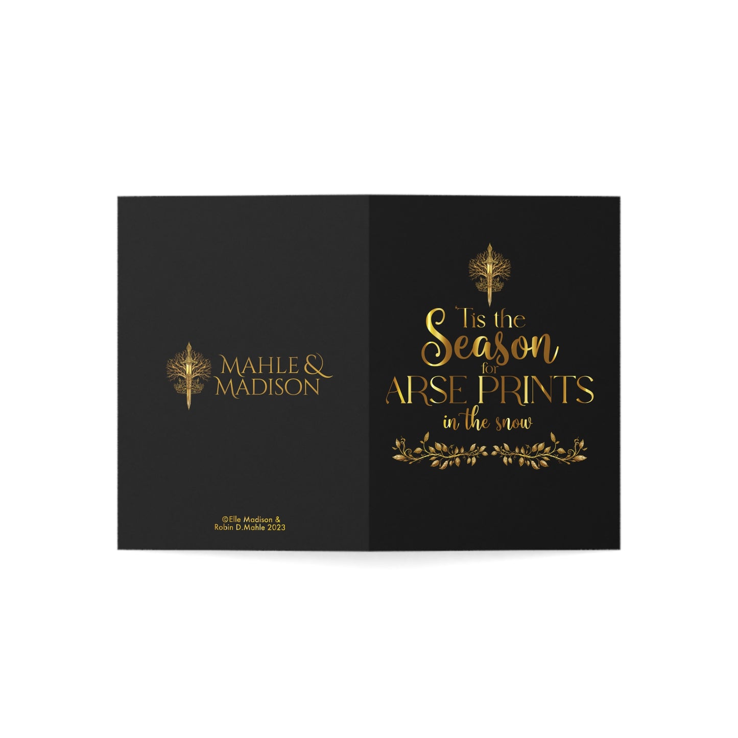 Seasonal Arse Print Greeting Cards (1, 10, 30, and 50pcs)