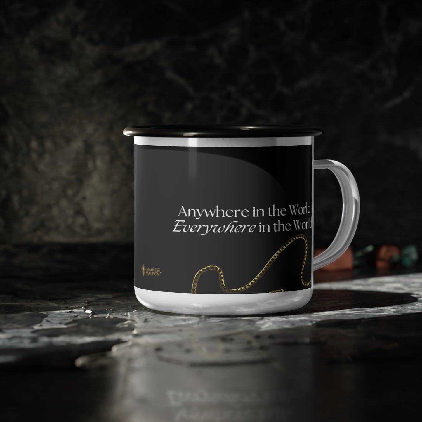 Compass Enamel Camp Mug